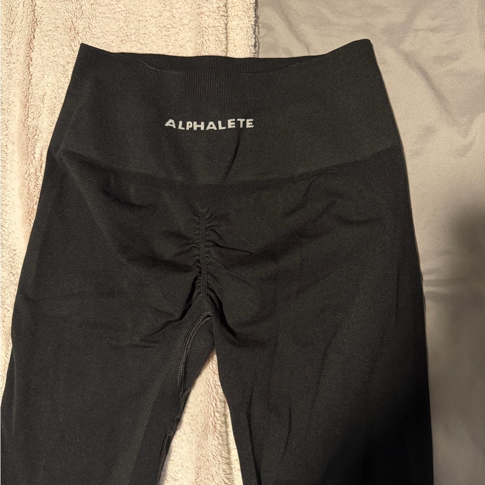 Alphalete Jet Black High-Waist Leggings